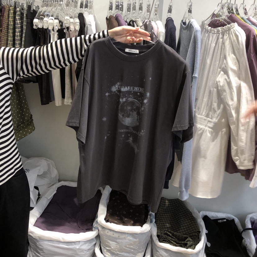 RIVEROOM韓國直郵女裝新品熱賣真品人氣休閑推薦時尚T恤RIVEROOMT恤圖色3