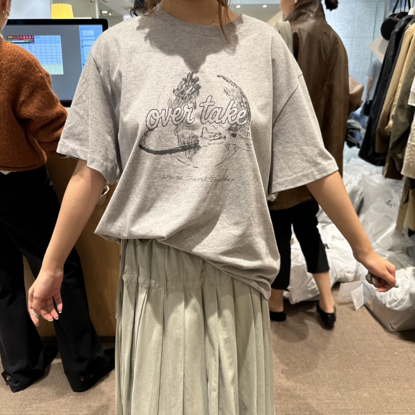 OVERTAKE韓國代購女士新款休閑推薦熱賣時尚人氣真品T恤印花OVERTAKET恤圖色4