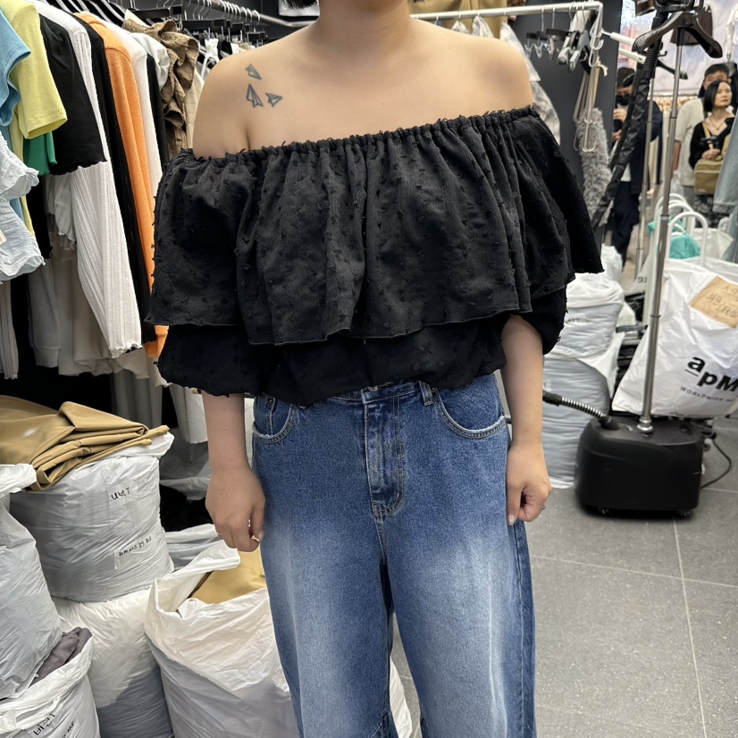 A-DEL韓國代購女裝新品時尚休閑推薦真品襯衫蕾絲衫多層A-DEL襯衫/蕾絲衫圖色2