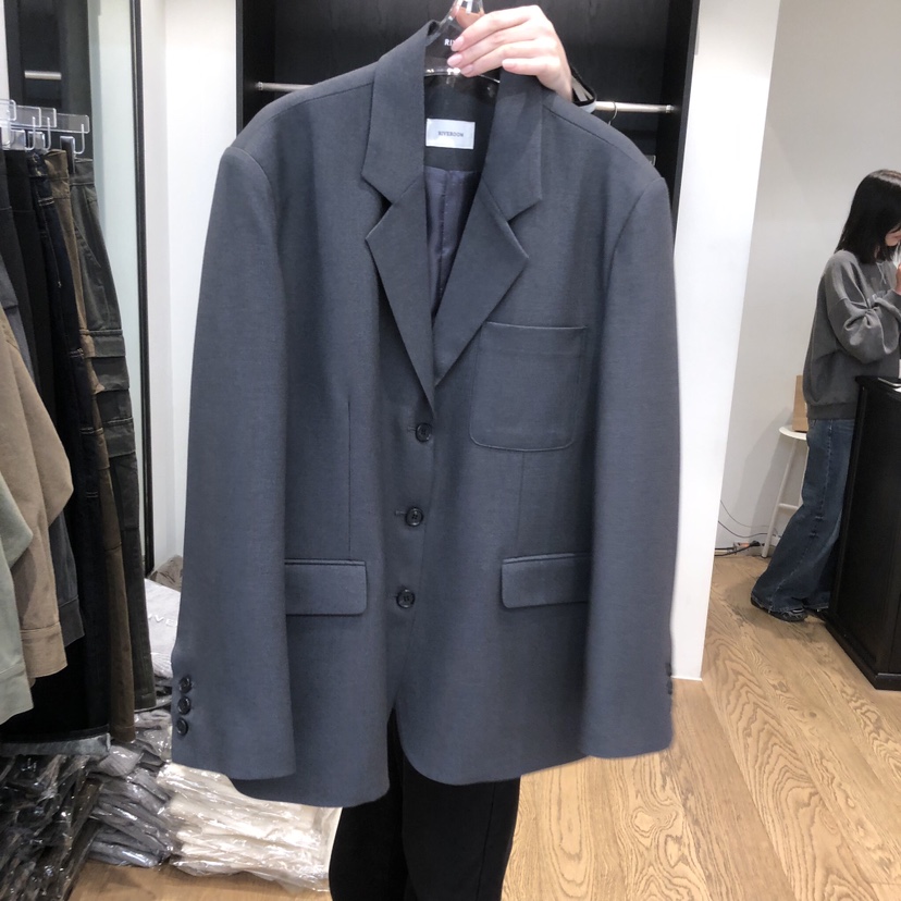 RIVEROOM東大門代購26秋冬新款人氣時尚推薦西裝西服羊毛RIVEROOM西裝/西服圖色2
