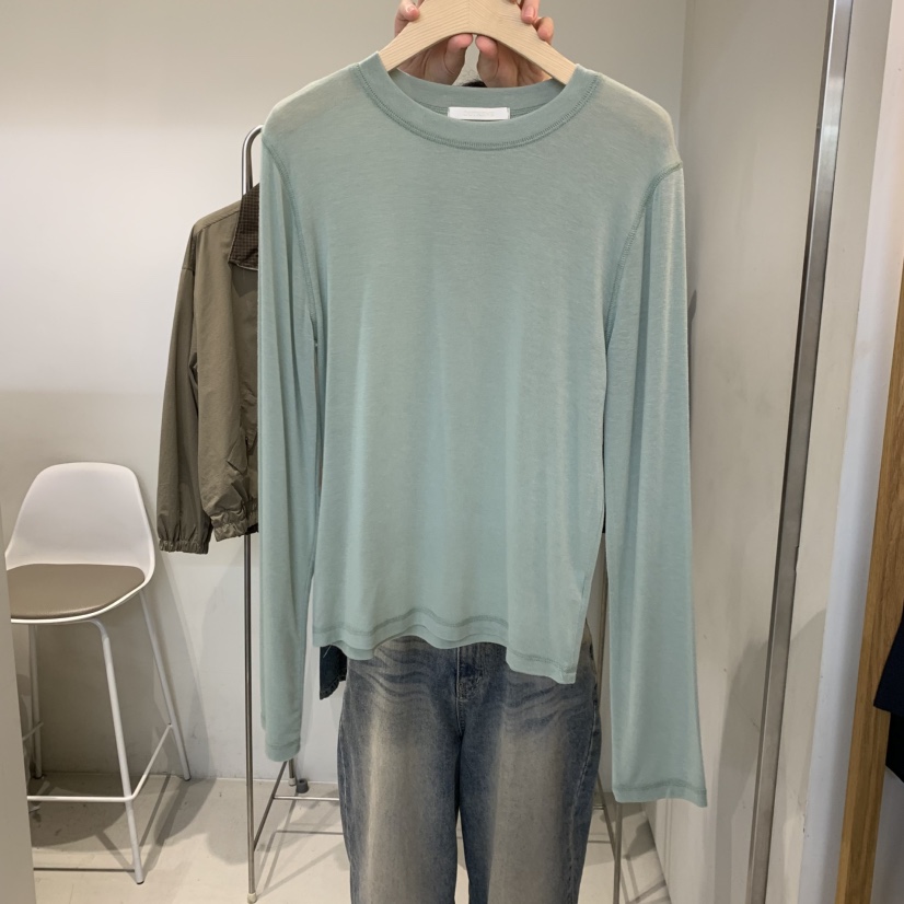 OUTRENE東大門實拍女裝新品真品休閑推薦時尚長袖T恤羊毛OUTRENE長袖T恤圖色2