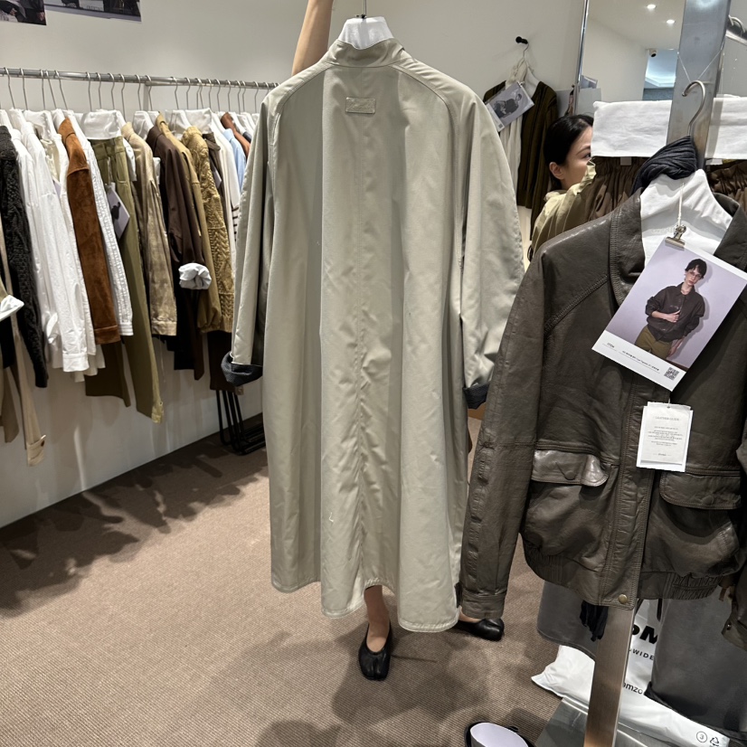 OVERTAKE東大門代購女士新品時尚熱賣休閑人氣真品長款風衣OVERTAKE長款風衣