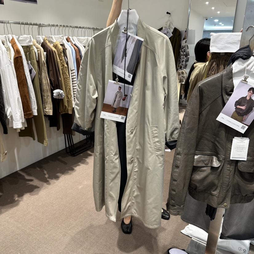 OVERTAKE東大門代購女士新品時尚熱賣休閑人氣真品長款風衣OVERTAKE長款風衣
