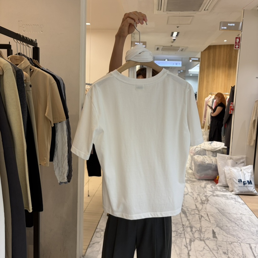 LA MAGIE FEMME東大門直郵女士新品時尚休閑推薦T恤含飄帶Lamagie FemmeT恤