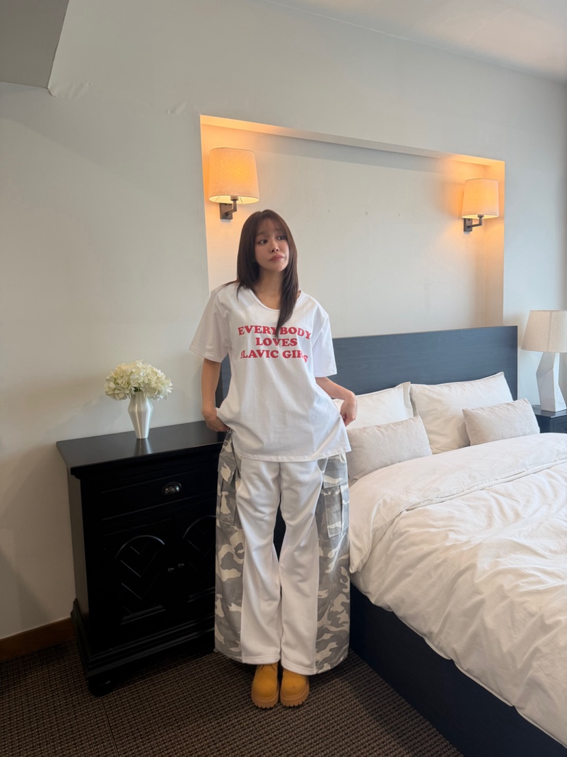 VIVEL韓國直郵26秋冬新款真品推薦熱賣休閑時尚休閑褲迷彩VIVE L休閑褲