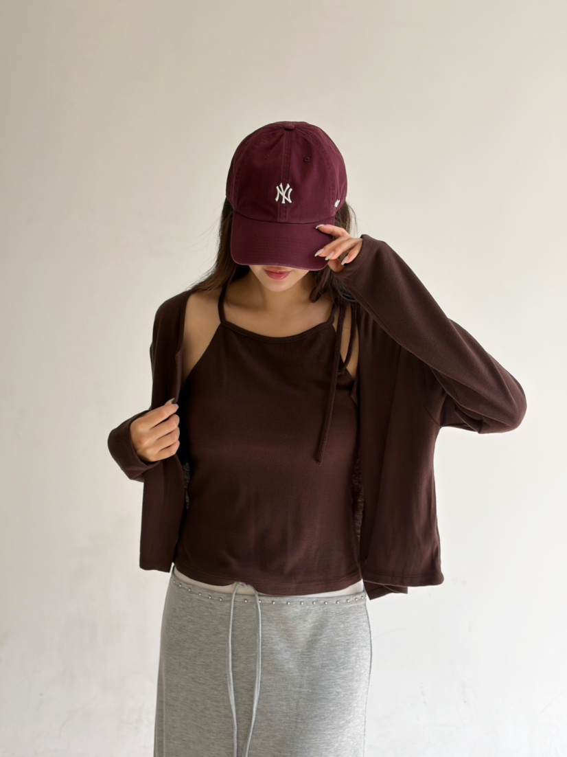 N BROWN韓國直郵26秋季新款真品休閑推薦熱賣時尚套裝開衫N BROWN套裝