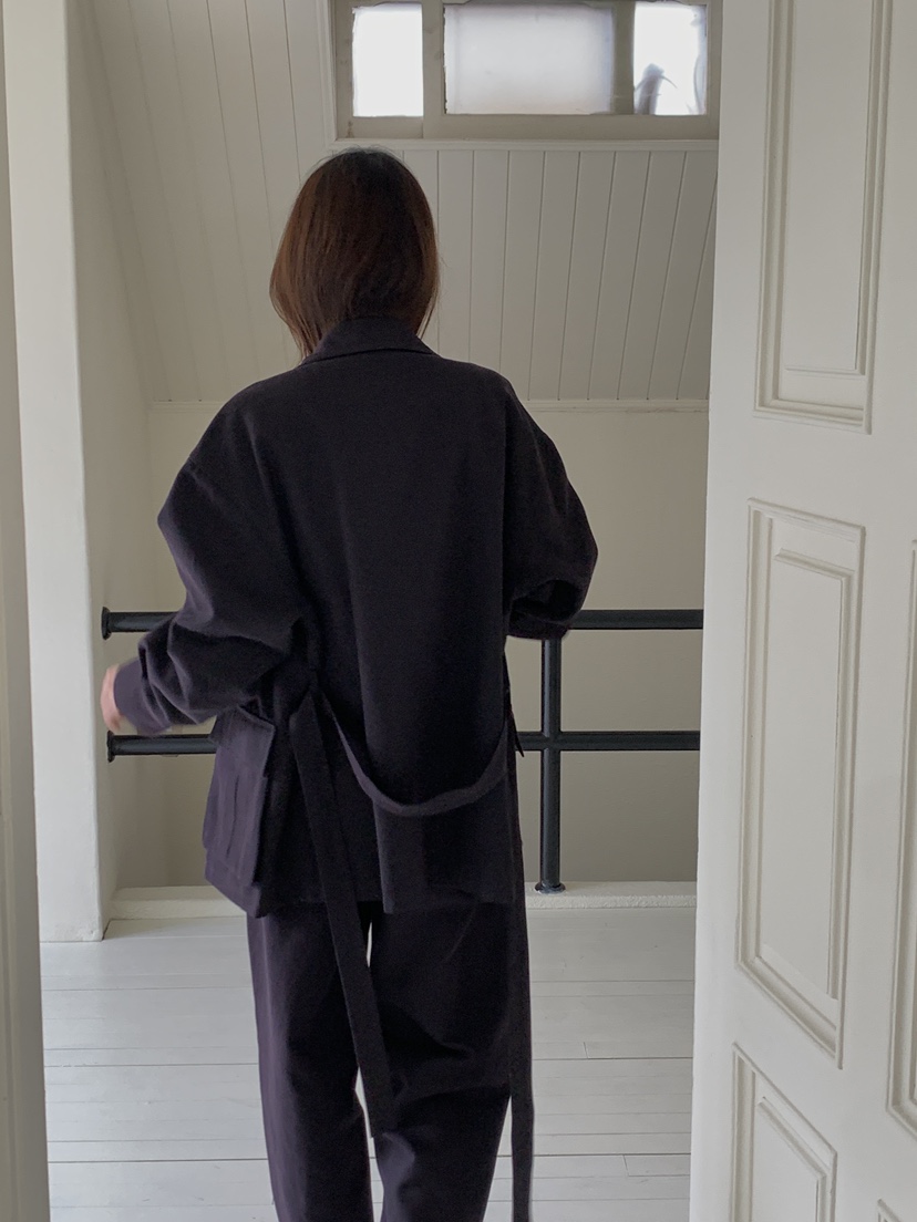 ATHEA東大門代購女裝新款時尚休閑推薦人氣真品夾克含腰帶ATHEA夾克