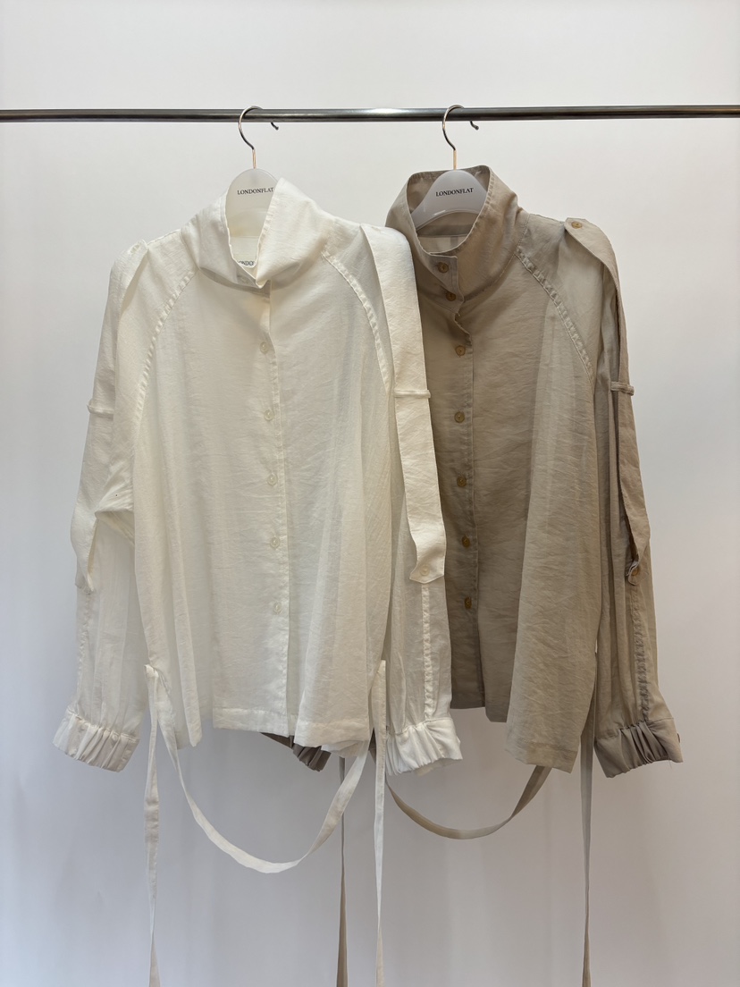 LONDON FLAT東大門直郵女裝新品熱賣真品襯衫蕾絲衫含腰帶LONDON FLAT襯衫/蕾絲衫
