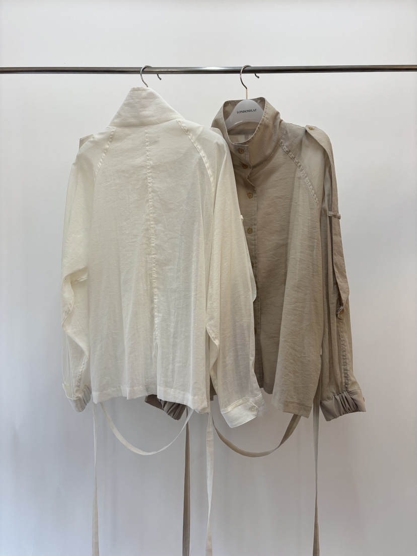 LONDON FLAT東大門直郵女裝新品熱賣真品襯衫蕾絲衫含腰帶LONDON FLAT襯衫/蕾絲衫