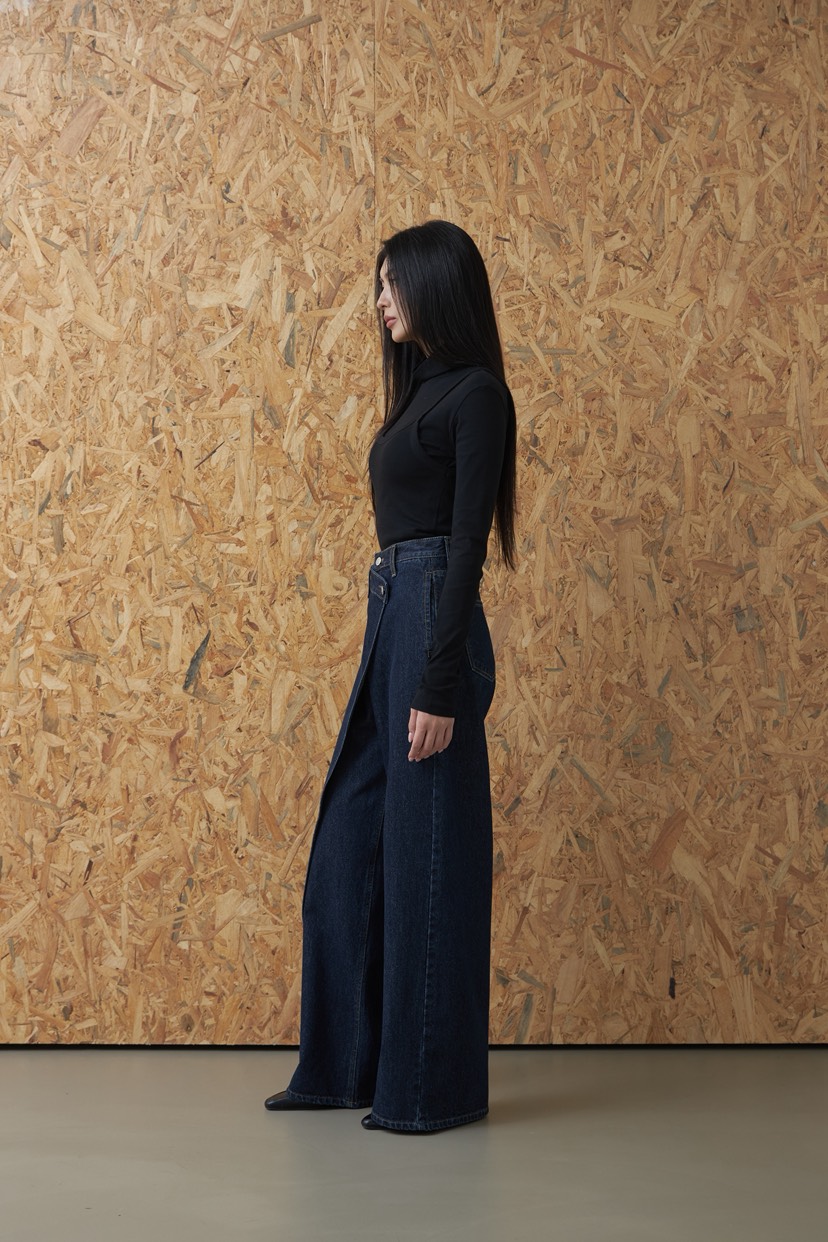 LE-PPL東大門代購26秋季新款熱賣真品時尚休閑推薦牛仔褲LE-PPL牛仔褲