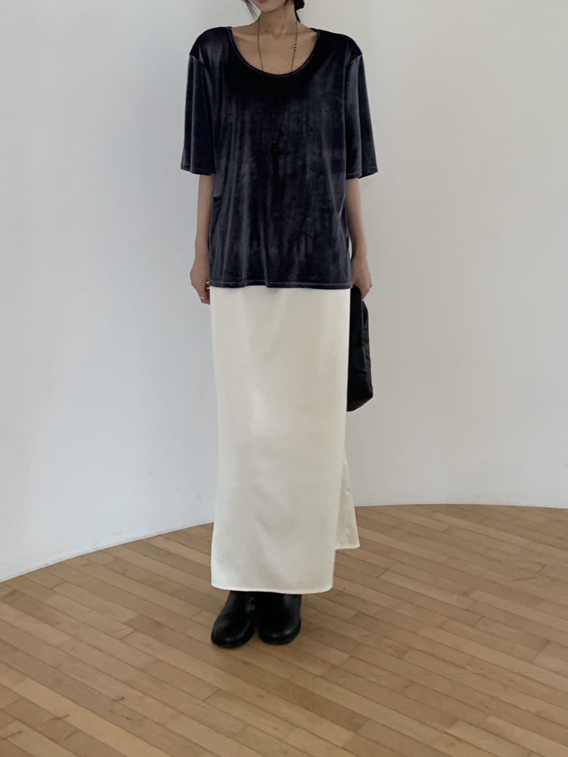 LOGON韓國代購女裝新款真品人氣時尚熱賣休閑推薦T恤天鵝絨LOGONT恤