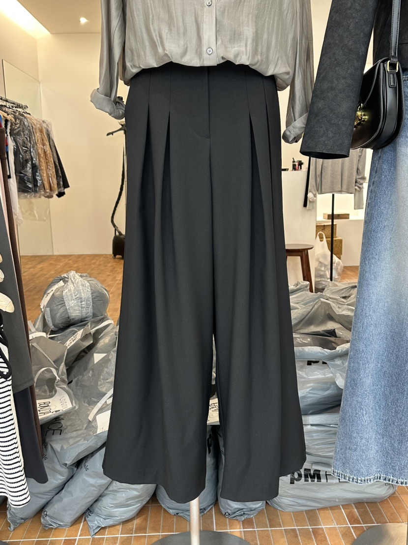 LOGON韓國代購女士新品人氣時尚休閑真品熱賣推薦休閑褲褶裥LOGON休閑褲