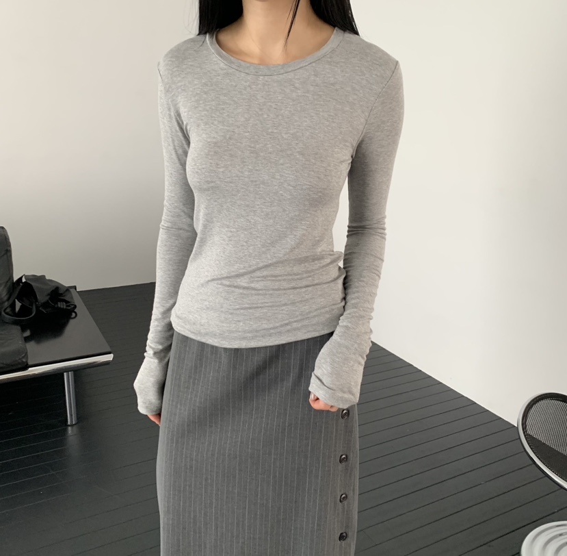 MOMENT東大門實拍女士新品休閑熱賣推薦人氣時尚真品長袖T恤MOMENT/RECOVER長袖T恤