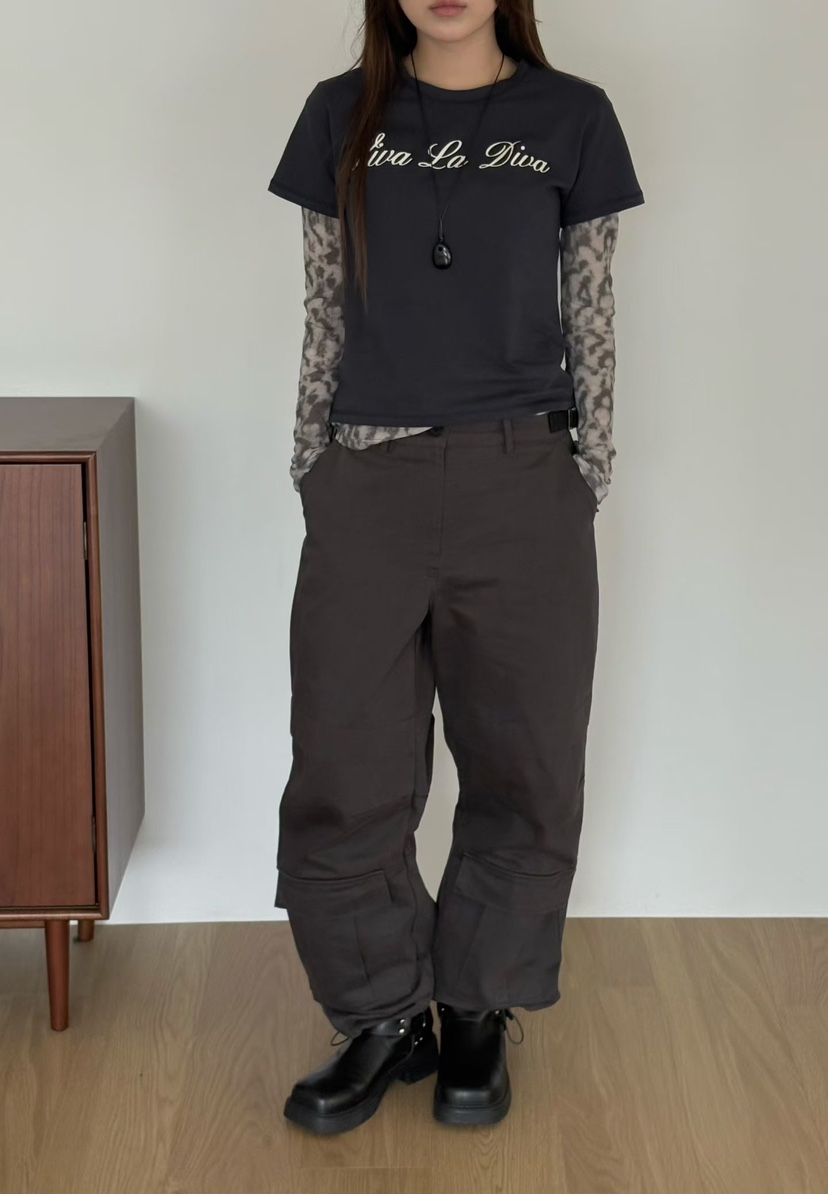 BINUS東大門實拍26秋冬新款真品推薦人氣休閑時尚熱賣休閑褲BINUS休閑褲