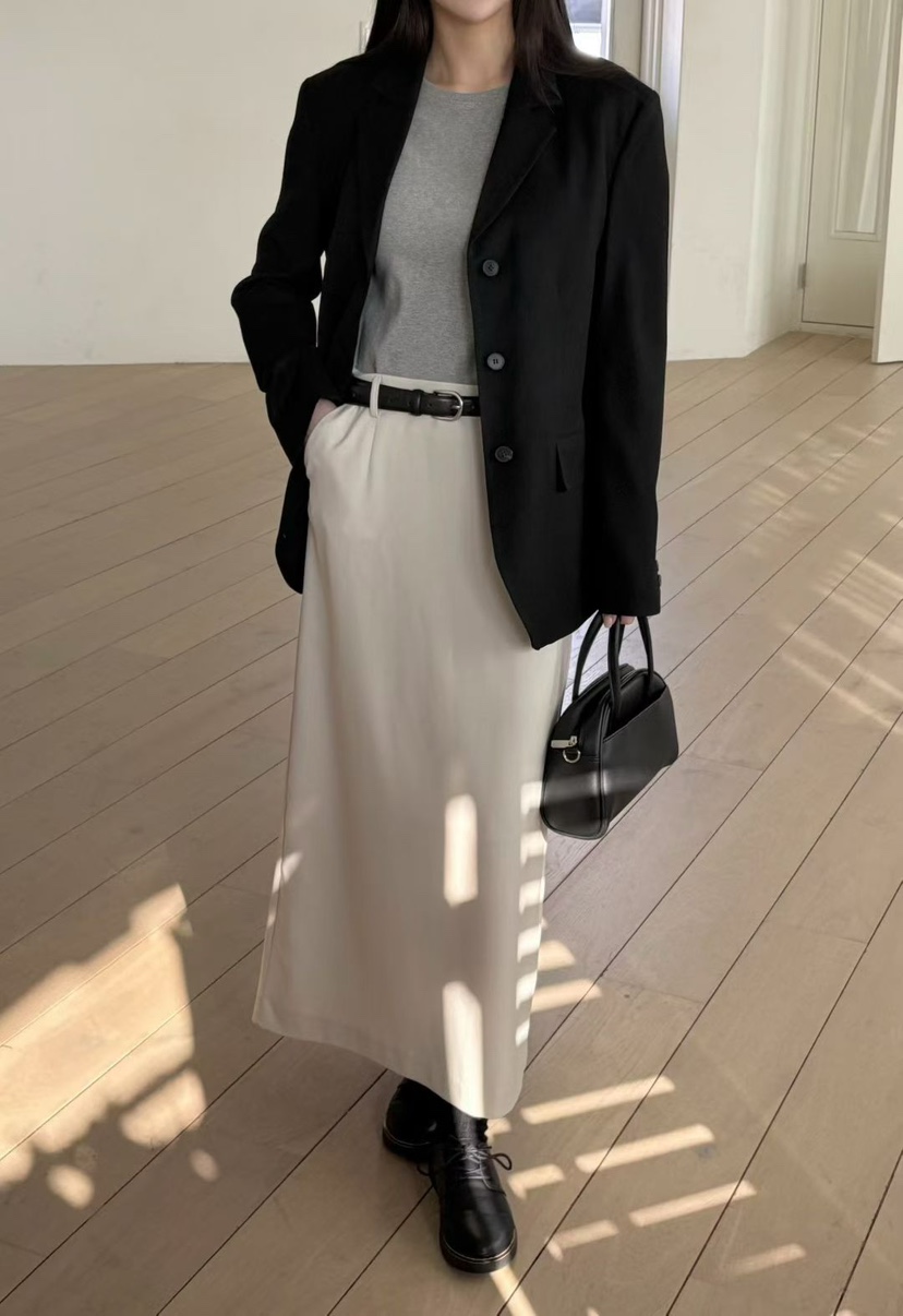 BINUS東大門代購26秋季新品熱賣休閑推薦人氣真品時尚長裙BINUS長裙