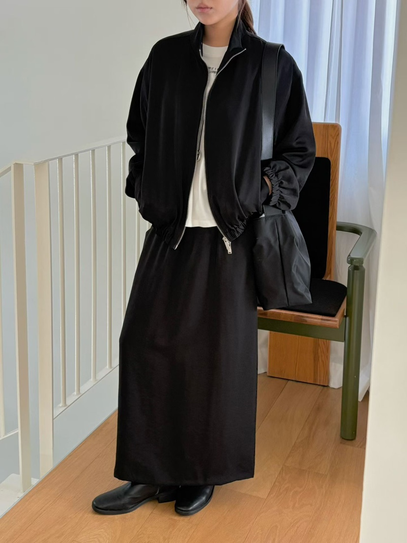 BINUS東大門實拍女士新品熱賣真品推薦時尚人氣休閑夾克褶皺BINUS夾克