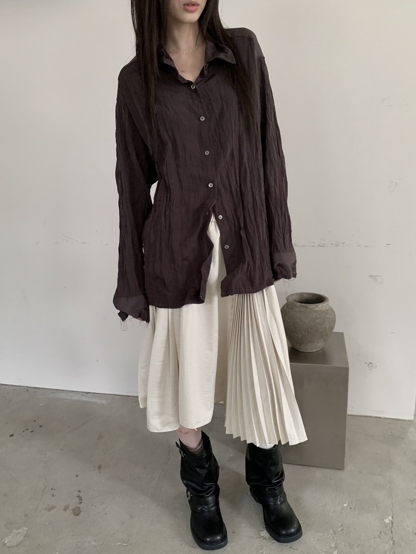ENHANCE東大門實拍女裝新款推薦真品人氣休閑熱賣襯衫蕾絲衫ENHANCE/HOPESMORE襯衫/蕾絲衫