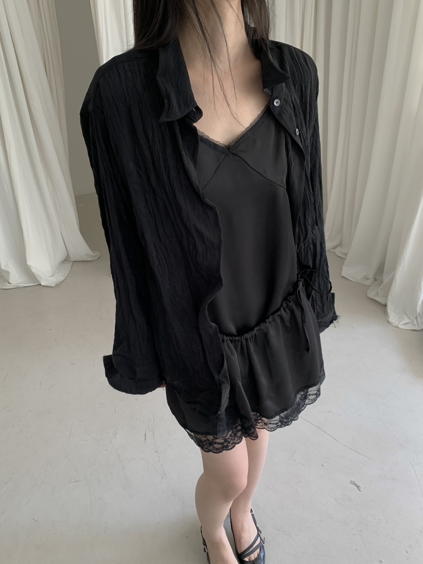 ENHANCE東大門實拍女裝新款推薦真品人氣休閑熱賣襯衫蕾絲衫ENHANCE/HOPESMORE襯衫/蕾絲衫