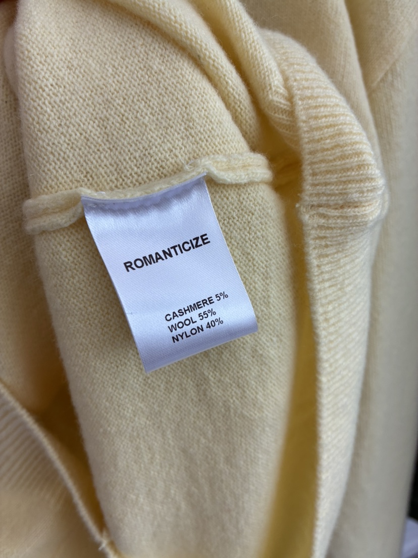 ROMANTICIZE韓國直郵女士新品真品人氣時尚針織衫V領羊絨ROMANTICIZE針織衫