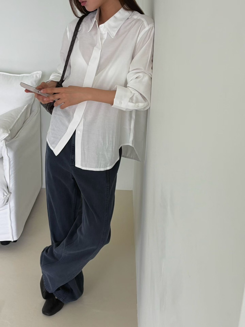 BINUS東大門直郵女裝新品熱賣推薦時尚真品襯衫蕾絲衫絲綢BINUS襯衫/蕾絲衫