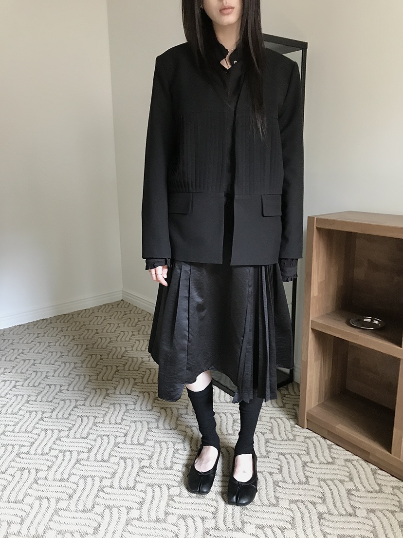 ENHANCE東大門代購女裝新品熱賣時尚推薦休閑人氣夾克褶裥ENHANCE/HOPESMORE夾克