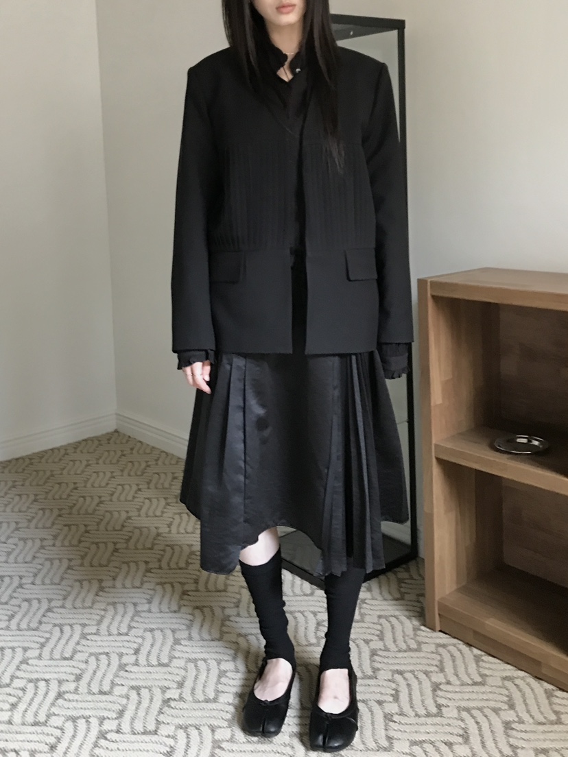 ENHANCE東大門代購女裝新品熱賣時尚推薦休閑人氣夾克褶裥ENHANCE/HOPESMORE夾克