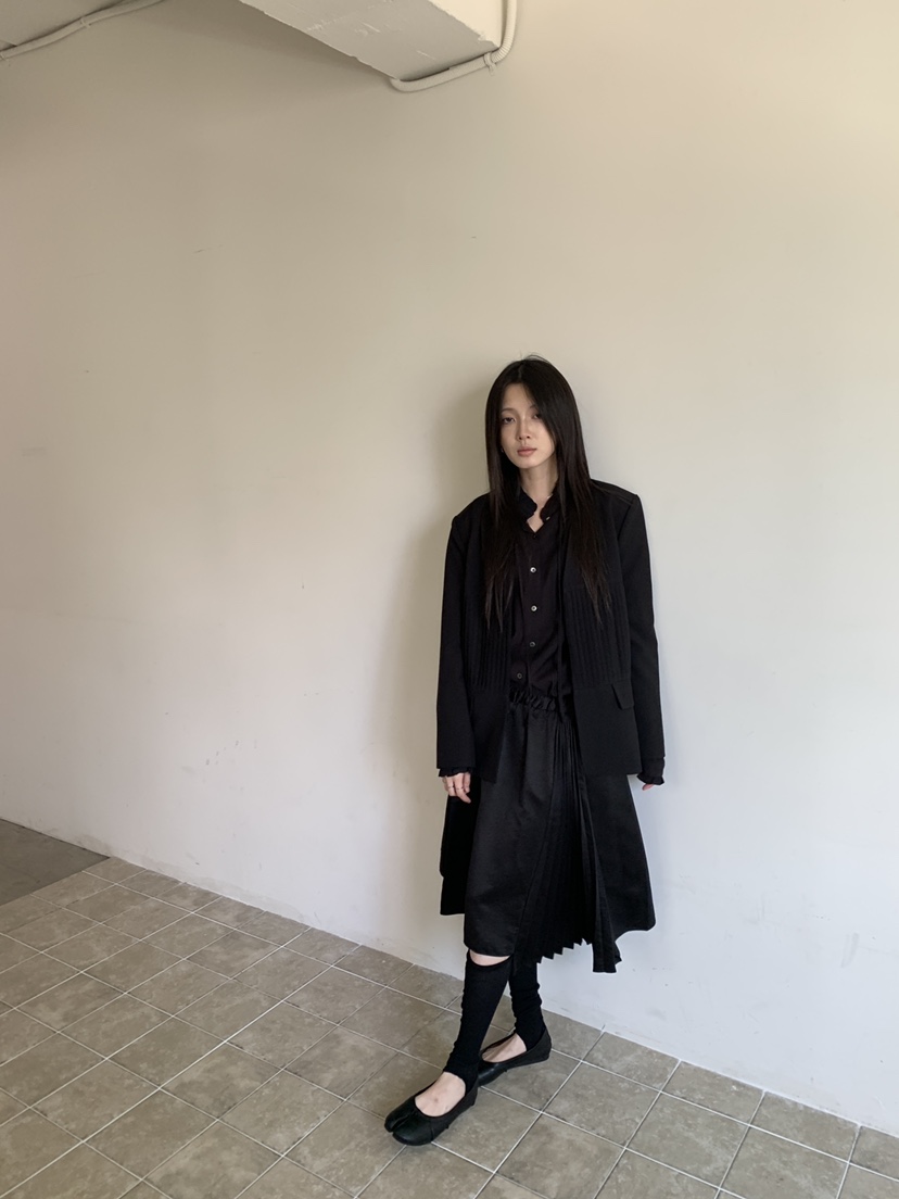 ENHANCE東大門代購女裝新品熱賣時尚推薦休閑人氣夾克褶裥ENHANCE/HOPESMORE夾克