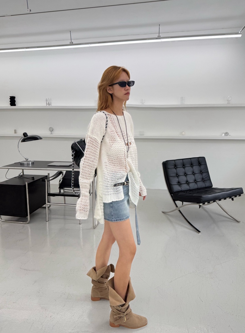 DENVER韓國代購女裝新品推薦人氣真品時尚熱賣休閑針織衫DENVER針織衫
