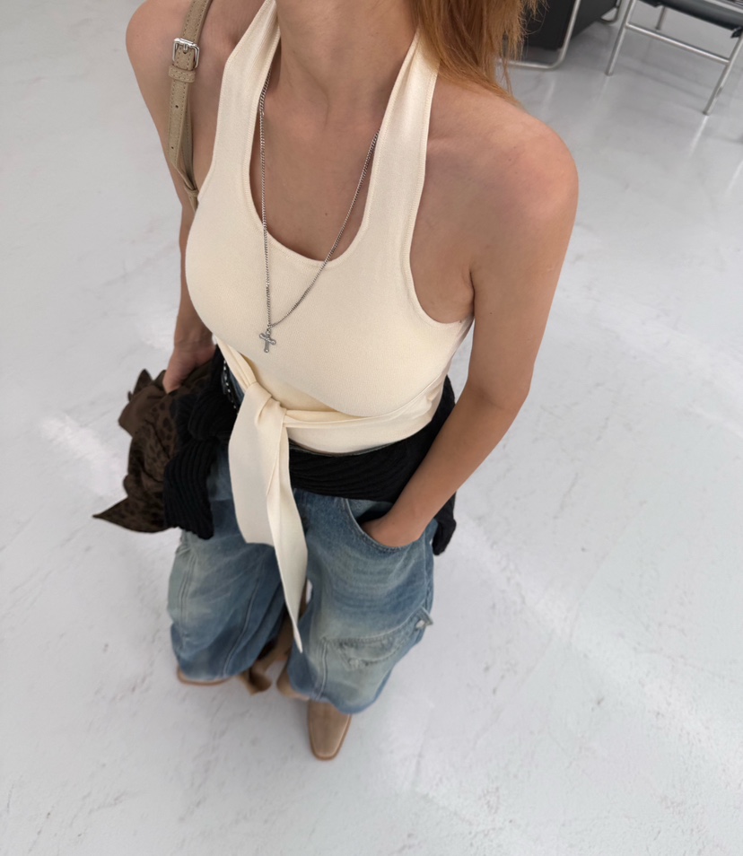 DENVER韓國代購女士新款時尚推薦真品人氣熱賣休閑吊帶背心DENVER吊帶/背心