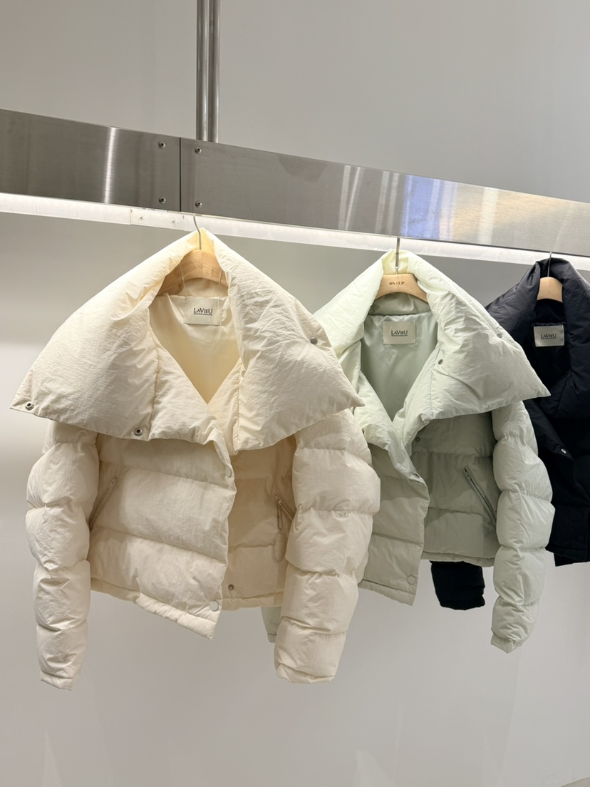 LAVIEU東大門實拍女裝新款人氣推薦休閑短款羽絨服短款絨LAVIEU短款羽絨服