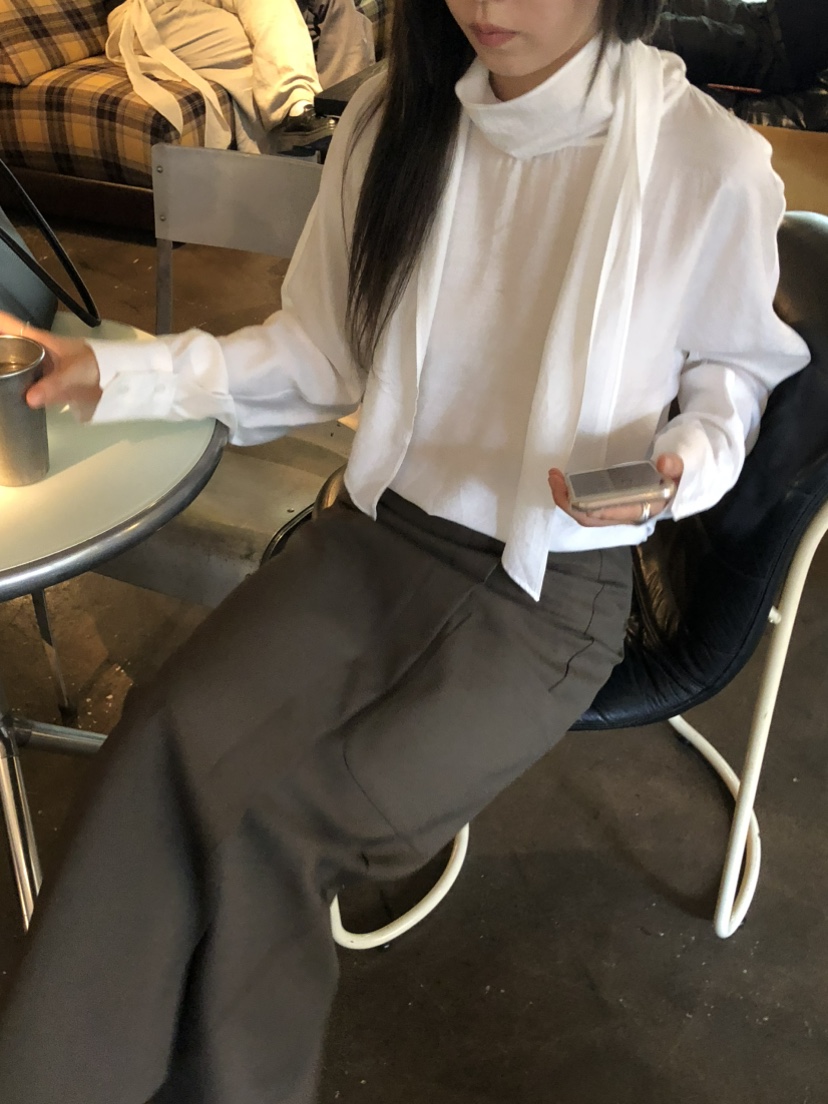 OVU東大門實拍26秋冬新款休閑推薦人氣時尚真品襯衫蕾絲衫OVU襯衫/蕾絲衫