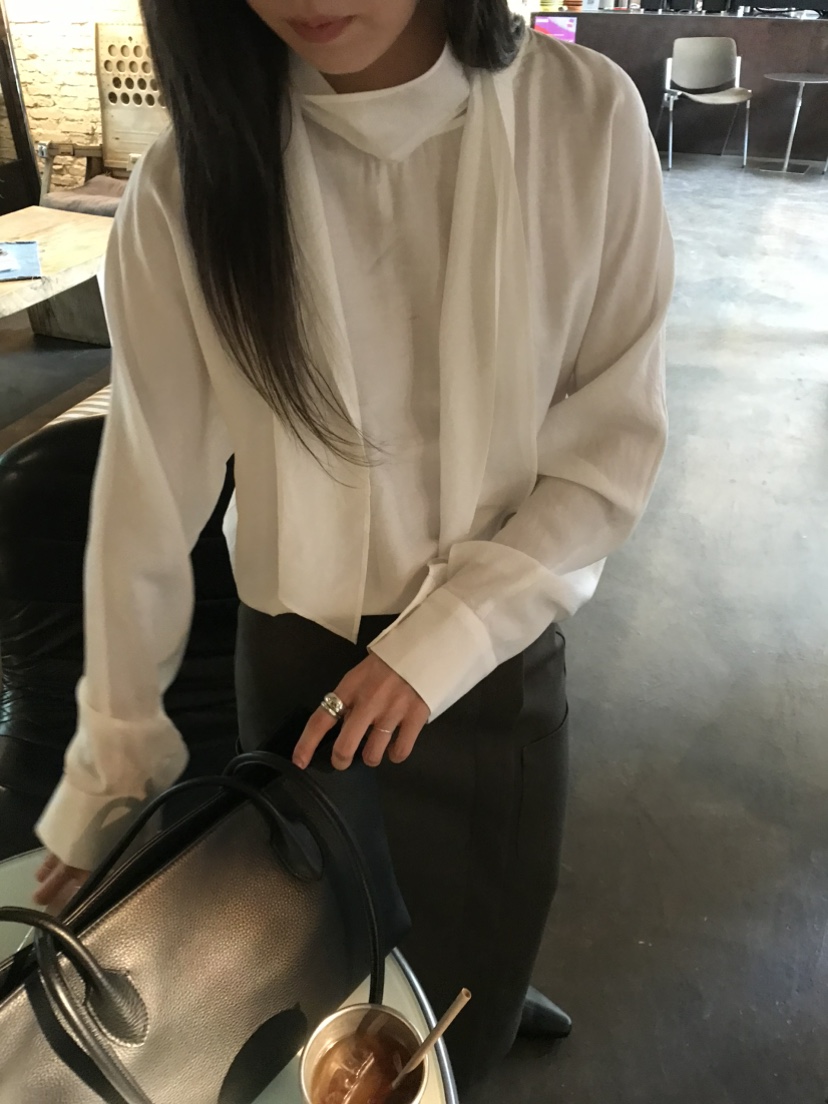 OVU東大門實拍26秋冬新款休閑推薦人氣時尚真品襯衫蕾絲衫OVU襯衫/蕾絲衫