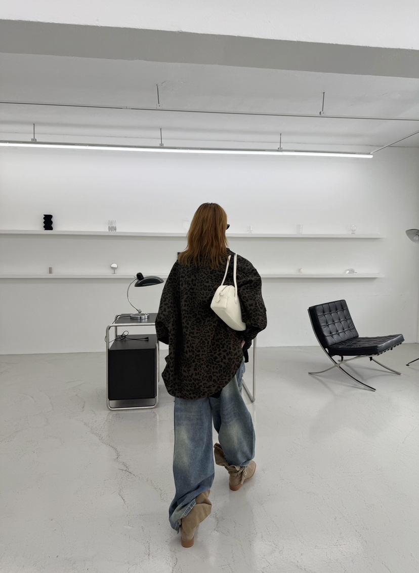 DENVER東大門直郵26秋冬新品推薦休閑真品人氣熱賣夾克豹紋DENVER夾克