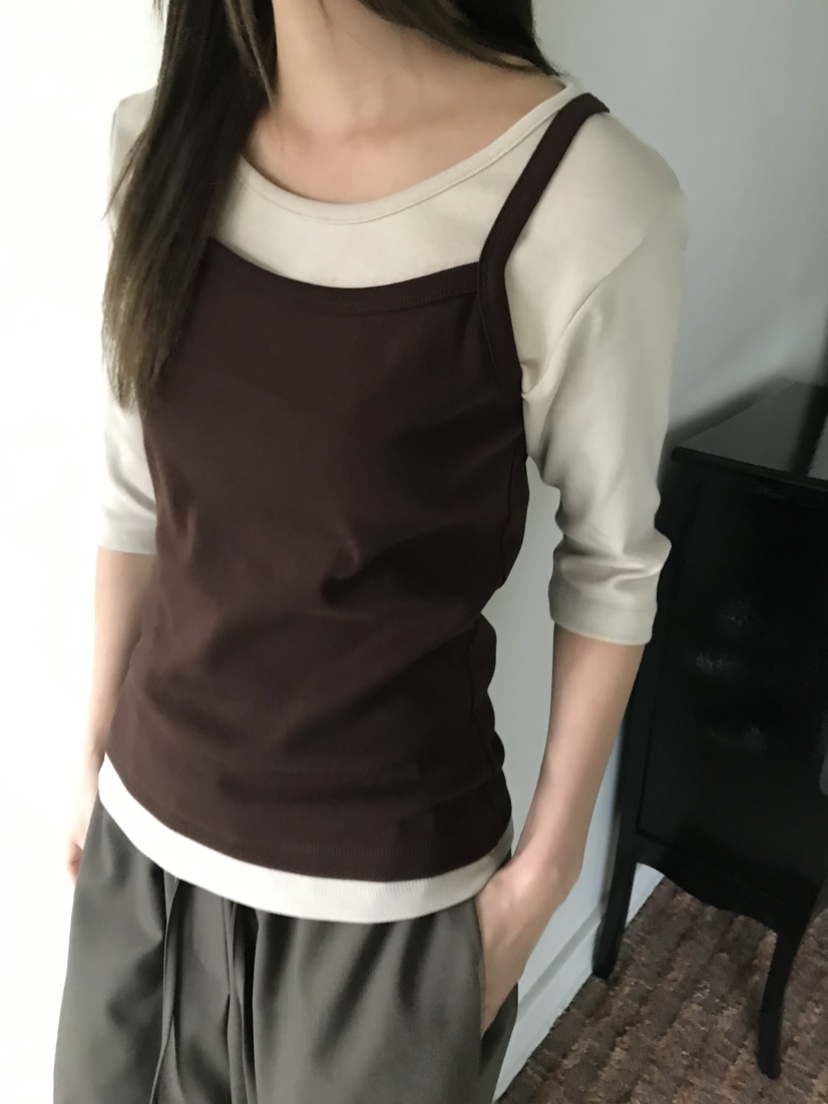 OVU韓國代購26秋季新款推薦真品人氣熱賣休閑時尚吊帶背心OVU吊帶/背心