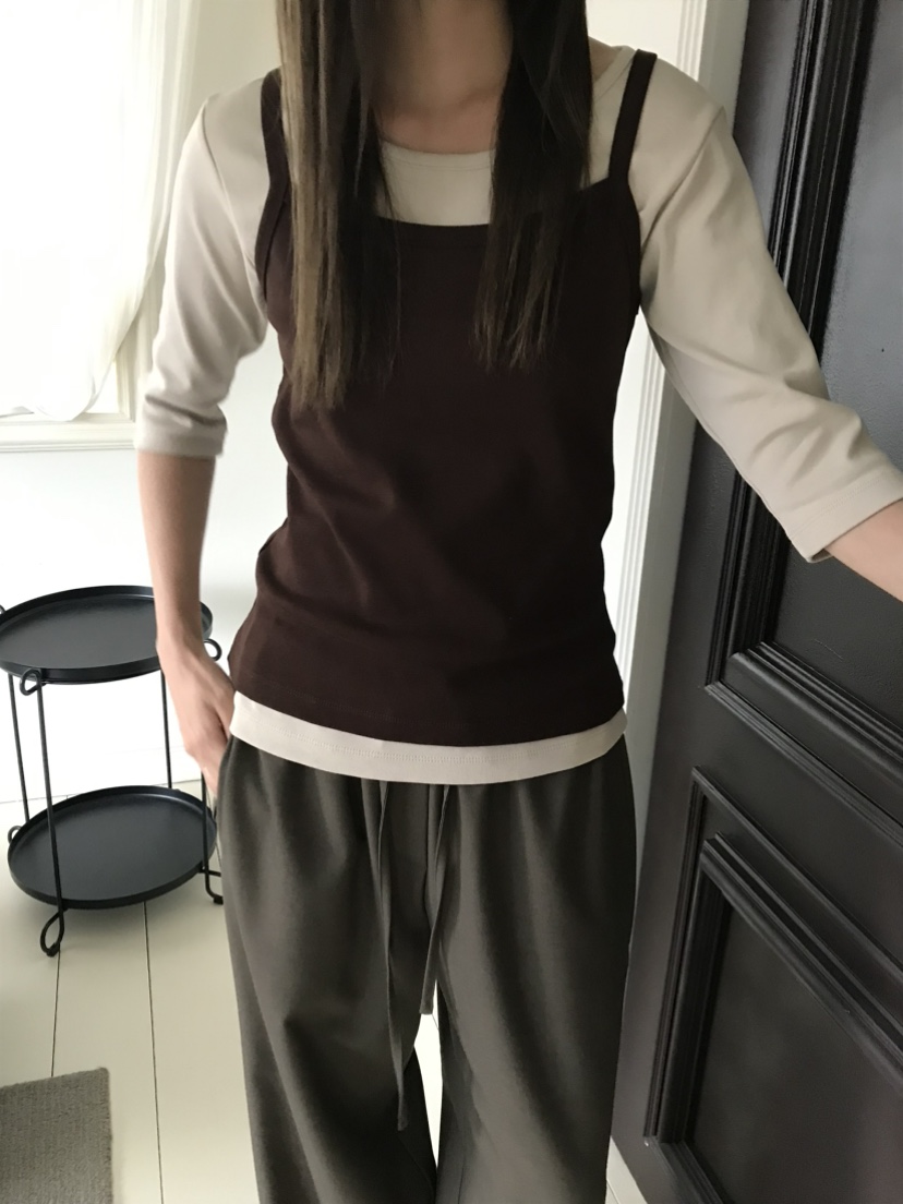 OVU韓國代購26秋季新款推薦真品人氣熱賣休閑時尚吊帶背心OVU吊帶/背心
