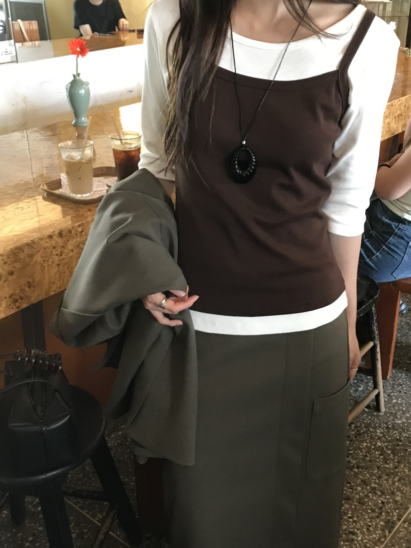 OVU韓國代購26秋季新款推薦真品人氣熱賣休閑時尚吊帶背心OVU吊帶/背心