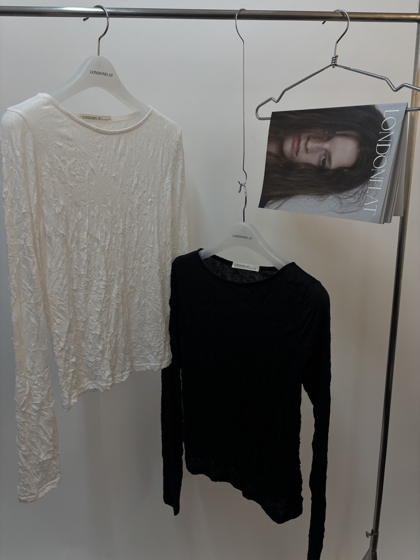 LONDON FLAT韓國直郵女裝新品推薦休閑真品時尚熱賣長袖T恤LONDON FLAT長袖T恤