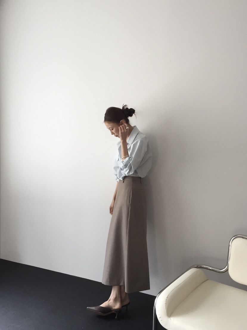LONG PEAK韓國代購女裝新款時尚推薦休閑真品熱賣人氣長裙LONG PEAK長裙