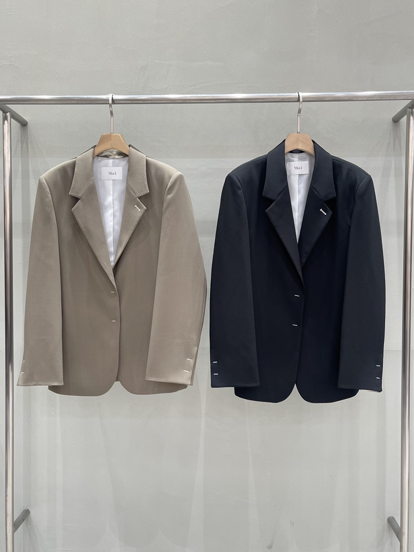 THE MUI韓國直郵26秋季新款時尚休閑人氣真品西裝西服撞色THE MUI西裝/西服