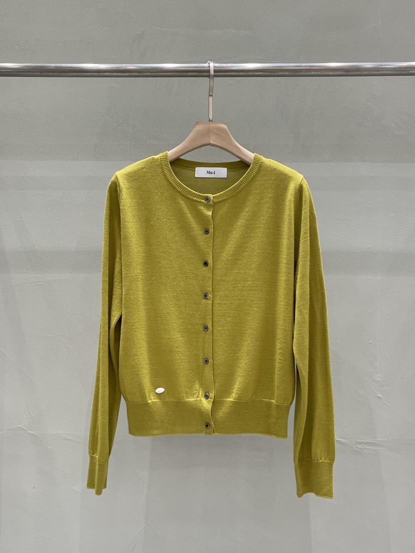 THE MUI東大門代購女裝新品真品推薦時尚針織衫圓領開衫THE MUI針織衫圖色1
