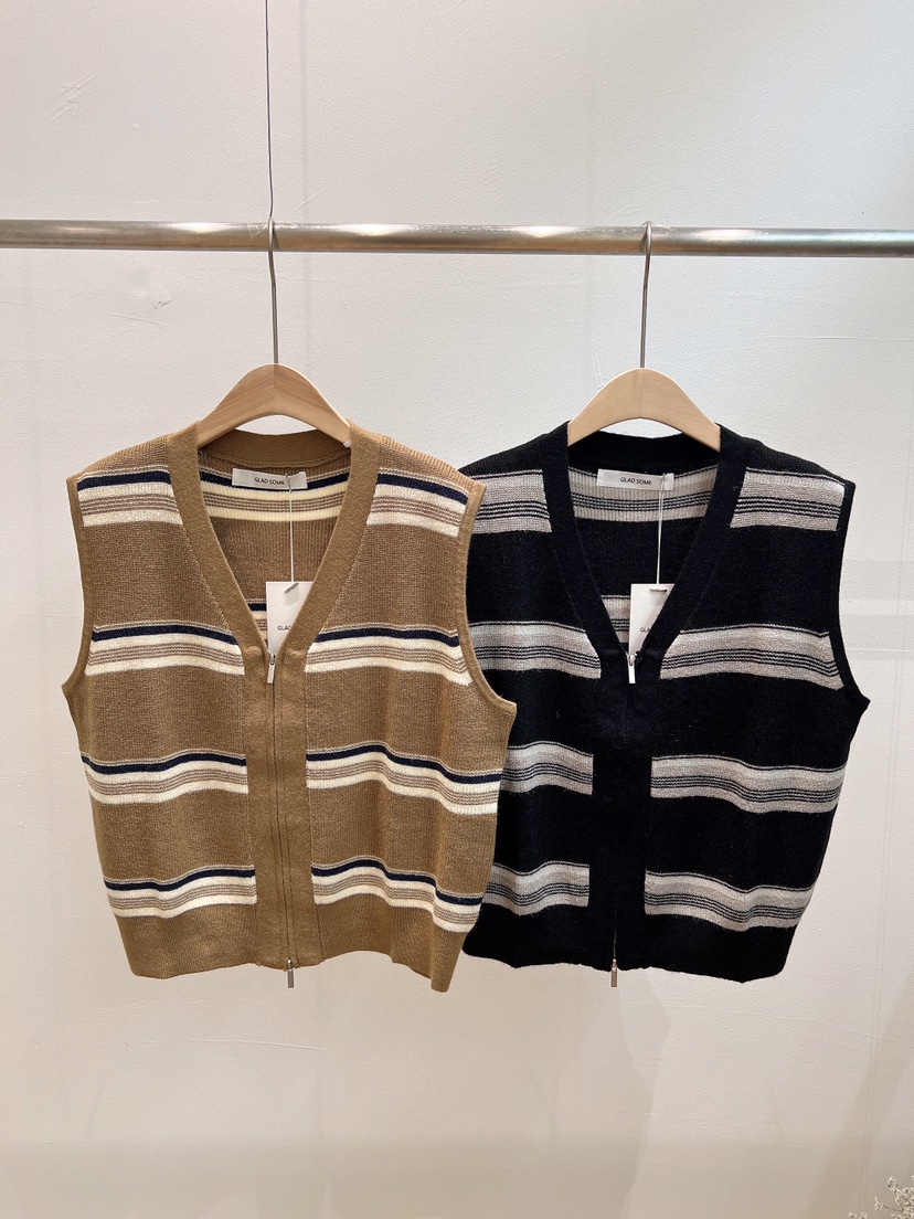 GLAD SOME韓國代購26秋冬新款真品時尚馬甲不含內搭拉鏈GLAD SOME馬甲