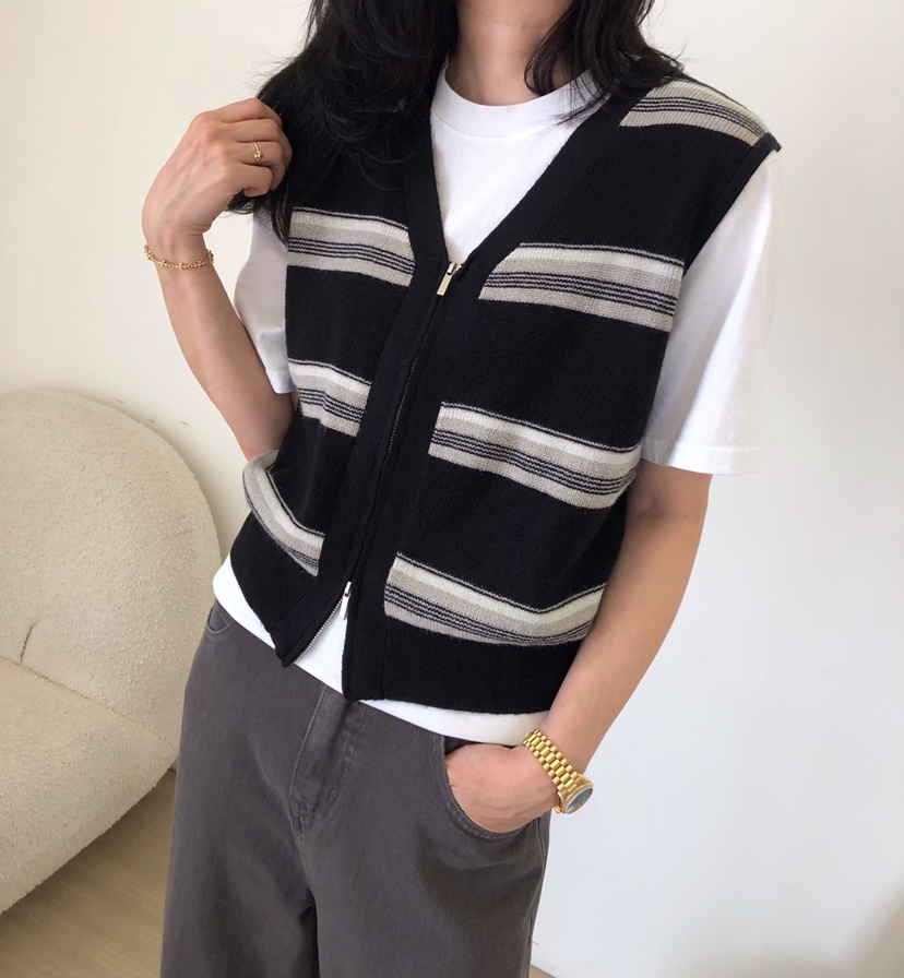 GLAD SOME韓國代購26秋冬新款真品時尚馬甲不含內搭拉鏈GLAD SOME馬甲