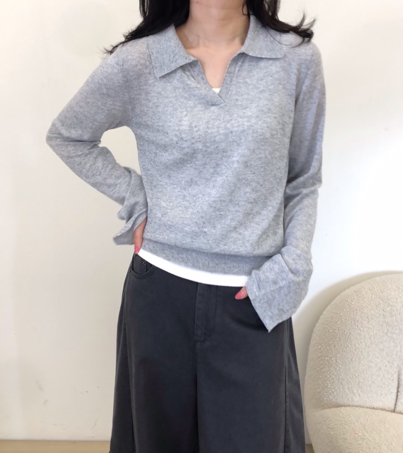 GLAD SOME韓國直郵女士新款時尚休閑人氣推薦真品針織衫GLAD SOME針織衫圖色2