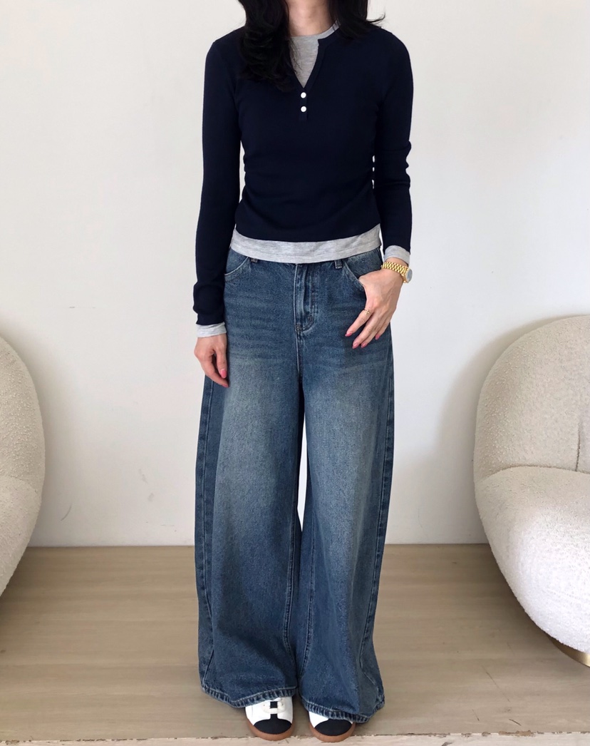 GLAD SOME東大門代購女士新款人氣熱賣時尚推薦休閑牛仔褲GLAD SOME牛仔褲