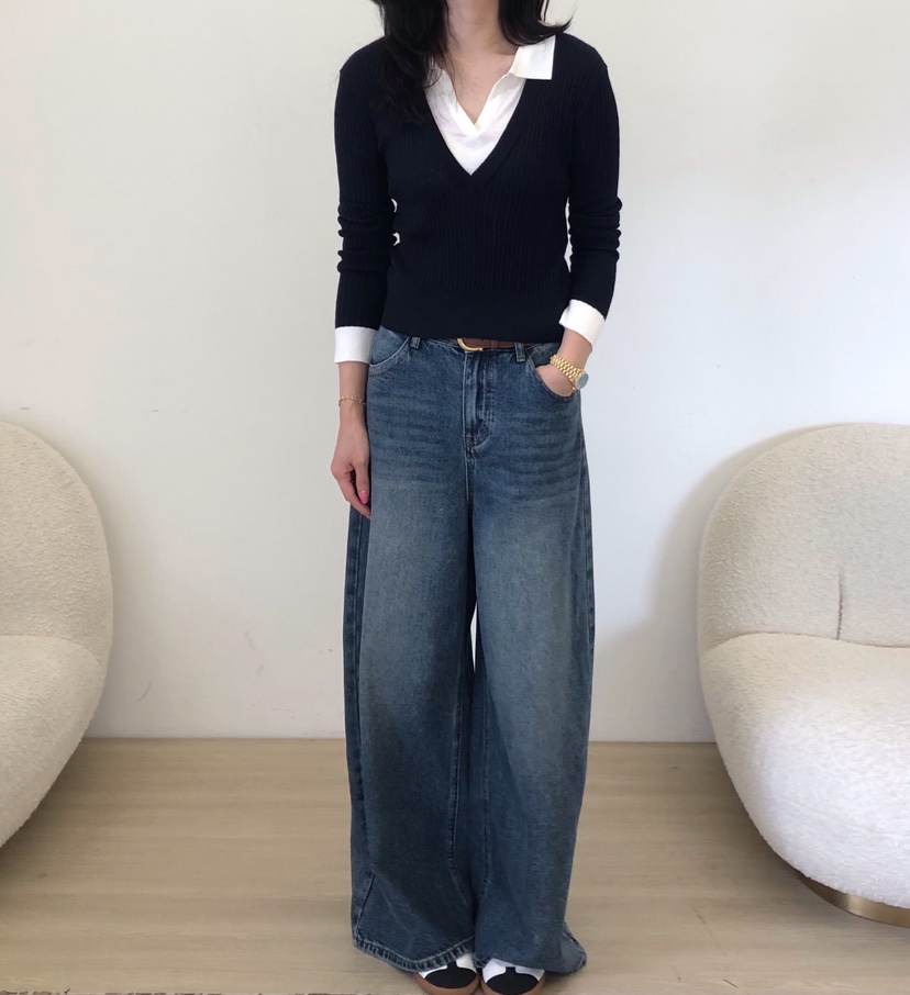 GLAD SOME東大門代購女士新款人氣熱賣時尚推薦休閑牛仔褲GLAD SOME牛仔褲