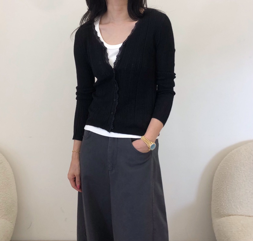 GLAD SOME韓國代購女裝新款熱賣推薦針織衫不含內搭開襟衫GLAD SOME針織衫圖色1