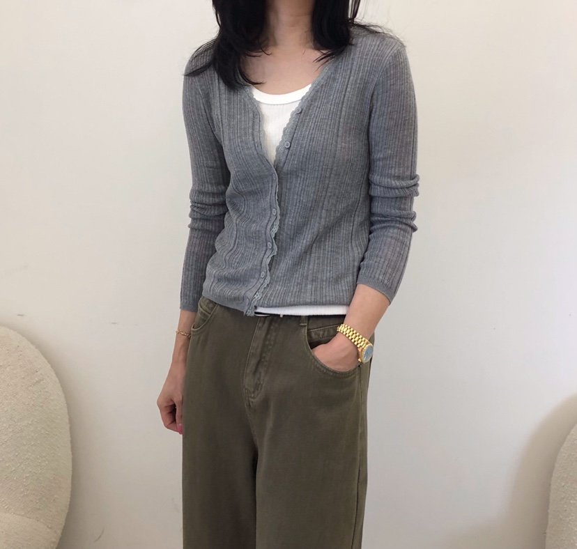 GLAD SOME韓國代購女裝新款熱賣推薦針織衫不含內搭開襟衫GLAD SOME針織衫圖色2