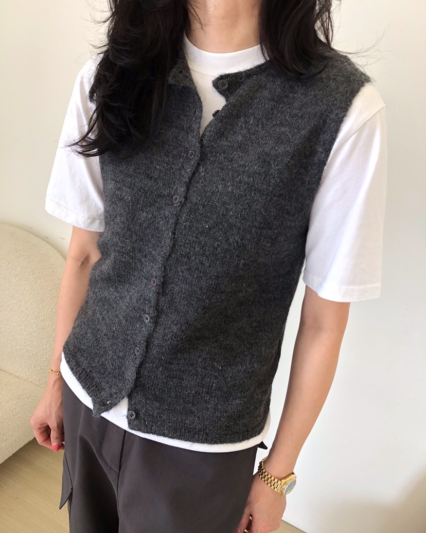 GLAD SOME韓國代購女士新款推薦熱賣馬甲不含內搭紐扣背心GLAD SOME馬甲