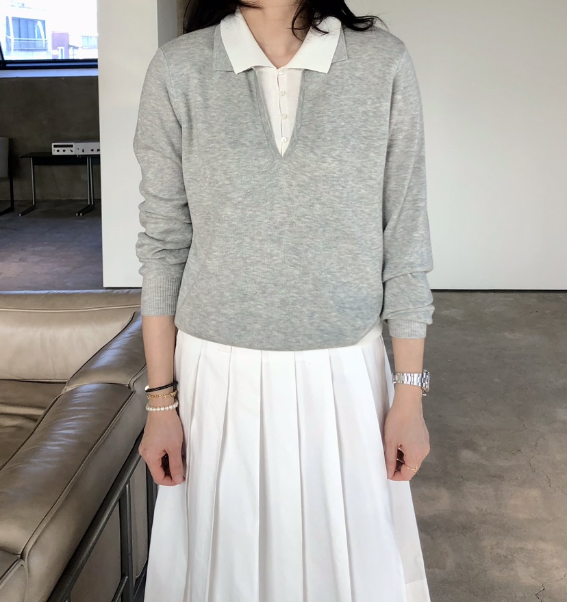 GLAD SOME韓國直郵26秋季新品推薦熱賣時尚真品針織衫雙層GLAD SOME針織衫