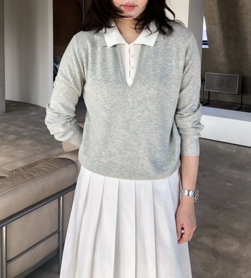 GLAD SOME韓國直郵26秋季新品推薦熱賣時尚真品針織衫雙層GLAD SOME針織衫